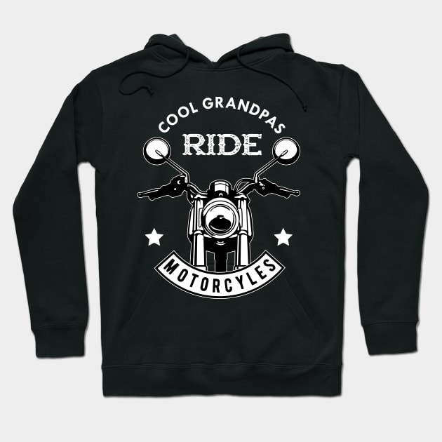 Grandpa - Cool grandpas ride motorcycles Hoodie by KC Happy Shop